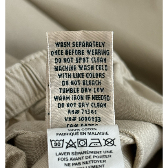 Eddie Bauer Women's Sunwashed Canvas Crop Pull-On Pants Costal Tan Pockets Sz 3X - Picture 11 of 15